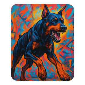 Hiirimatto Doberman graffiti