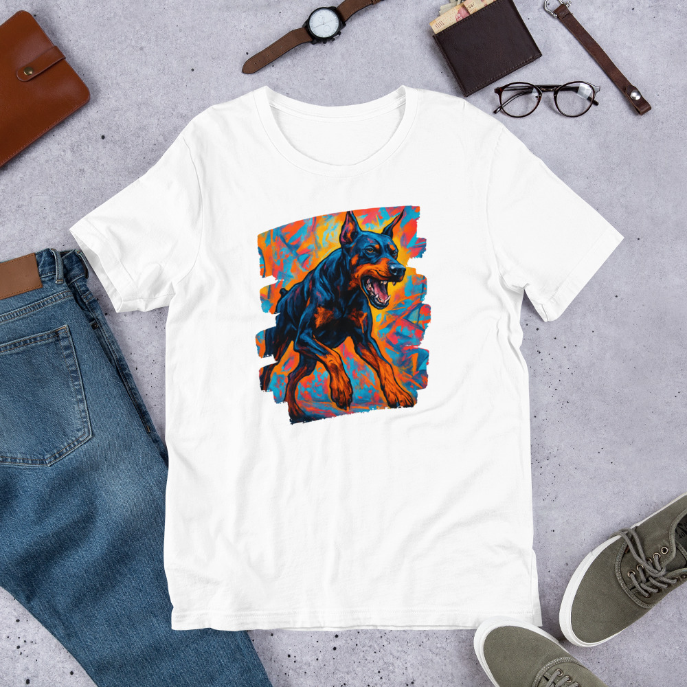 Doberman Unisex t-paita Graffiti - Image 2