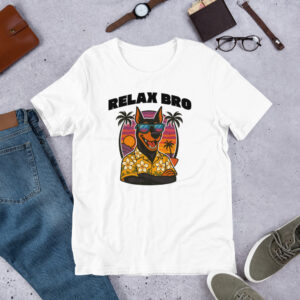 Doberman Unisex t-paita “Relax Bro”